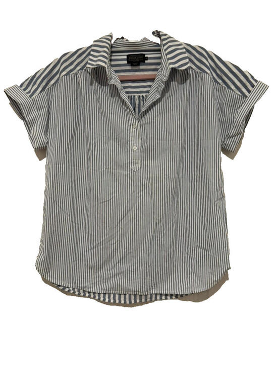 Pendleton Other - Pendleton sz S short sleeve blue/white 3/4 button down collared cotton shirt G